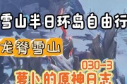 原神支线雪山攻略（冰原之地）